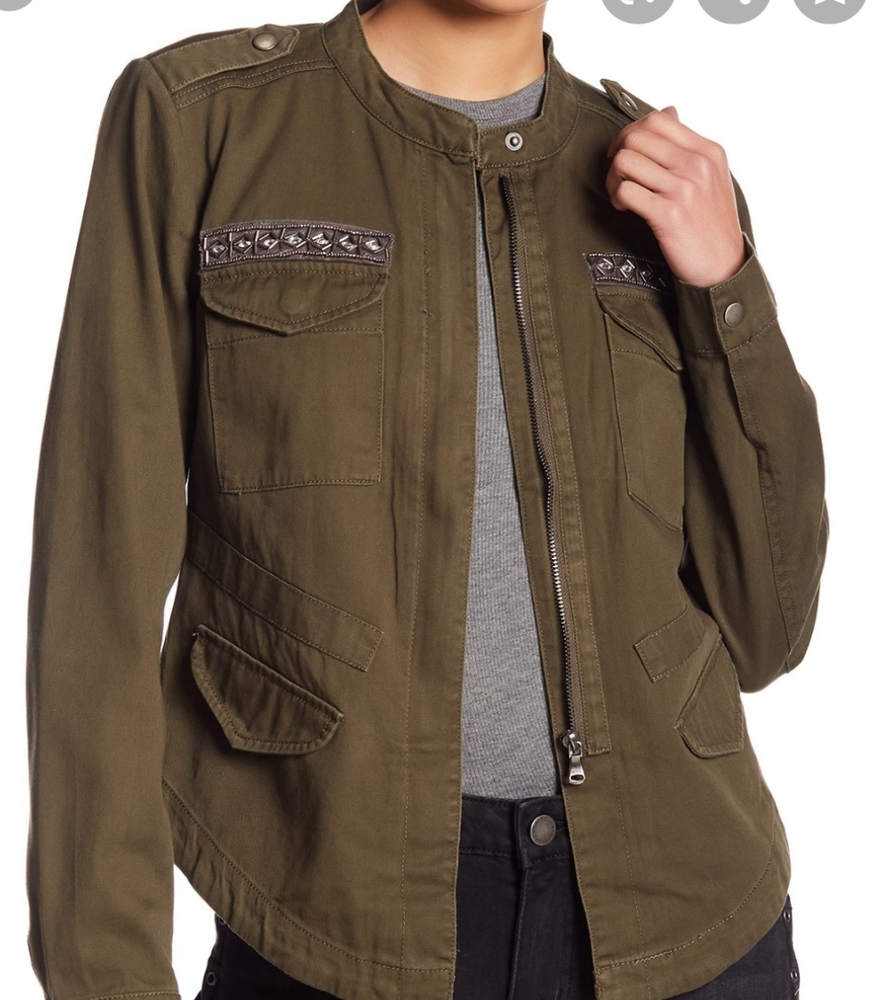 Romeo and Juliet army green jacket.
